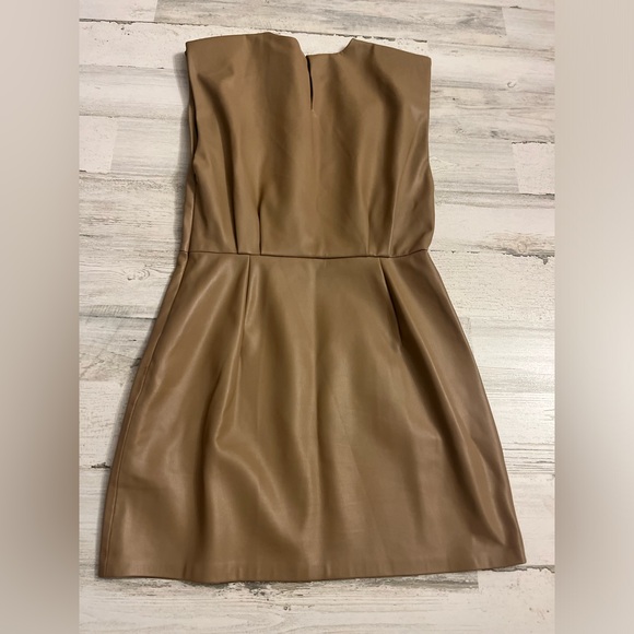 Zara Tan Sleeveless Dress - Picture 2 of 6